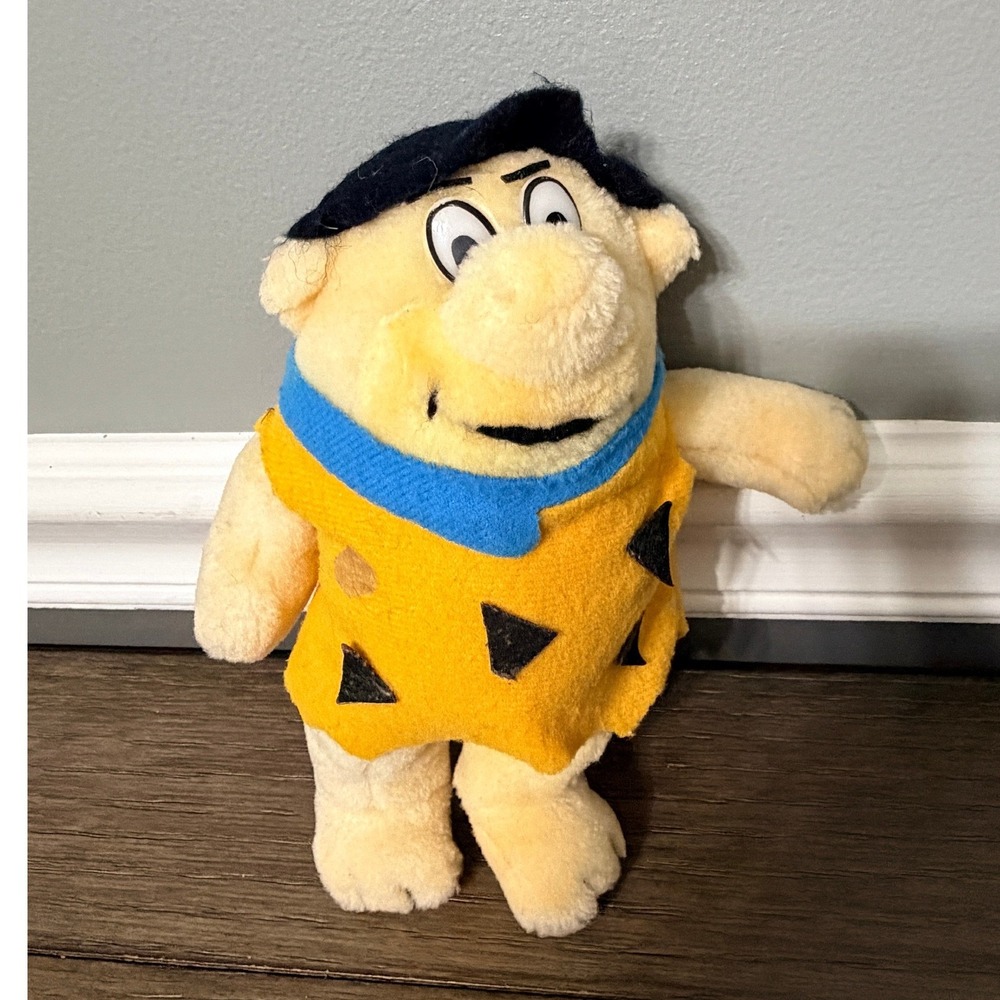 Vintage Fred Flintstone Plush Hanna-Barbera Nanco Stuffed Animal‎ Toy Bedrock